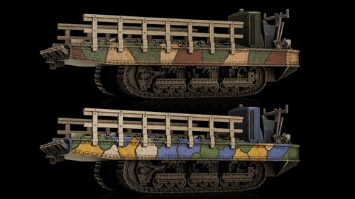 Ww1 french renault fp - 1/72, gun