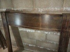 Reclaimed 1930's 40's wood fireplace surround.