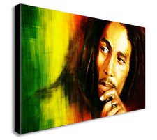 Bob Marley Jamaica - Canvas Wall Art Framed Print  - Various sizes