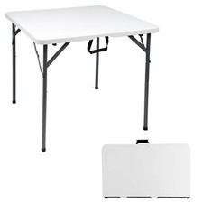 3ft square white folding table - square,
