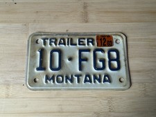 Vintage Montana Number Plate