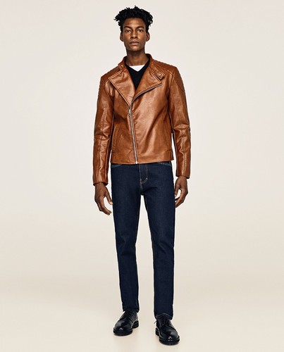 Zara man tan faux leather - faux,