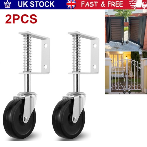 Spring loaded gate caster - 4",