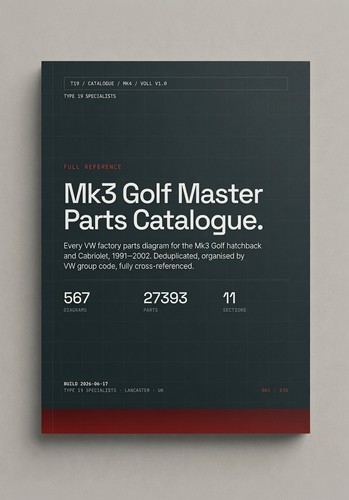 Golf mk3 master parts - master,