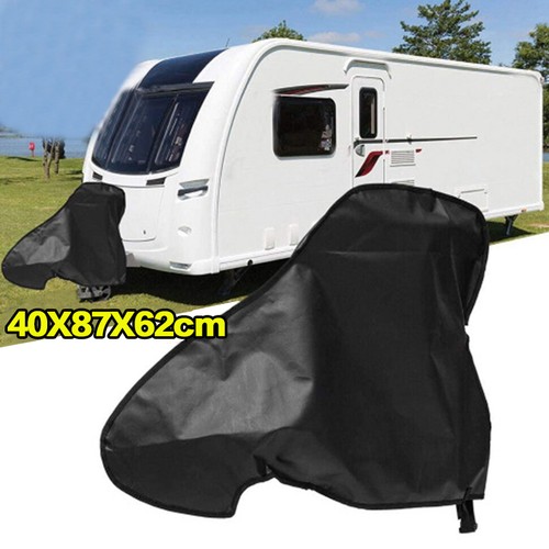 Caravan tow hitch - caravan, cover
