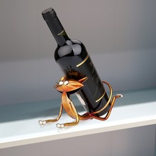 C-TOOARTS Yoga Cat Wine Holder