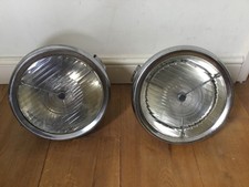 Lucas Vintage P80S Headlamps, Pair Prewar Headlights, RR, Lagonda VSCC
