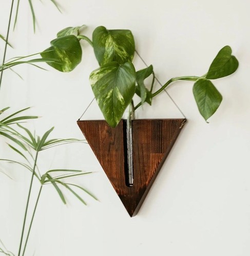 Handmade triangle wooden wall - handmade,