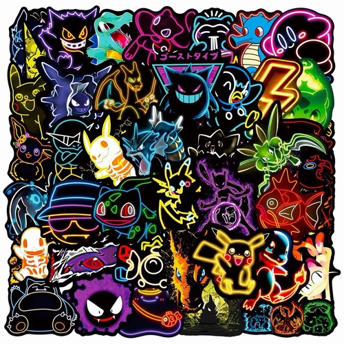 50pc pokemon laptop home wall - pokemon,
