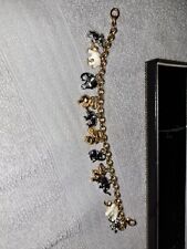 BROOKS AND BENTLEY Enamel And Bejewelled ELEPHANT Charm BRACELET