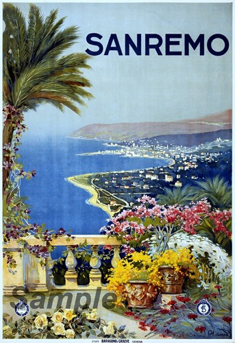 Vintage sanremo italy travel - vintage,