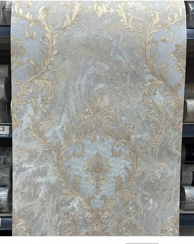 Rasch sienna damask vasari - damask,