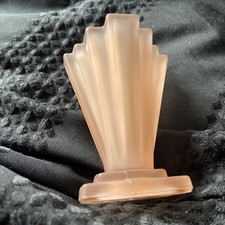Bagley Art Deco Pink Frosted