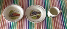 Vintage 1984 Wedgewood 'Thomas The Tank Engine' 4-Piece Place Set