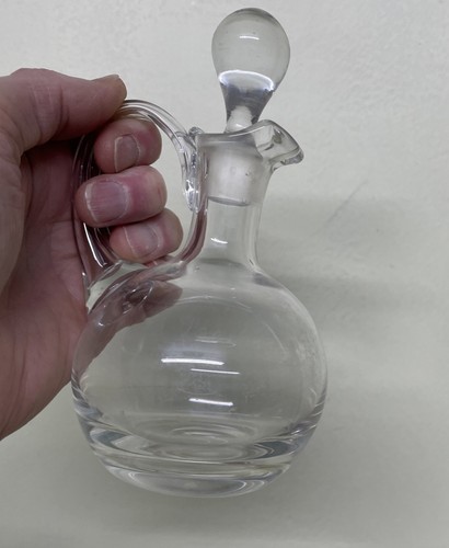 Vintage clear glass vinegar - vintage,