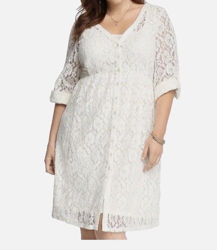 Torrid ivory lace overlay - lace,