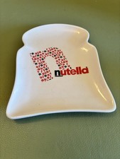 Nutella Ferrero Bread/Toast Shaped Novelty Collectors Plate - Fun Gift Breakfast