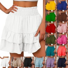 Ladies Ruffles Shorts Mini