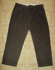 Chums Brown Corduroy Comfort Waist Trousers W44 L29