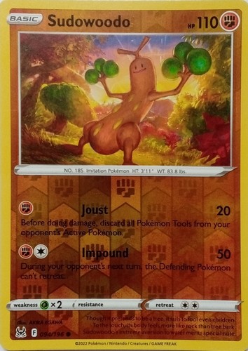 094 196 sudowoodo reverse holo - 094/196,