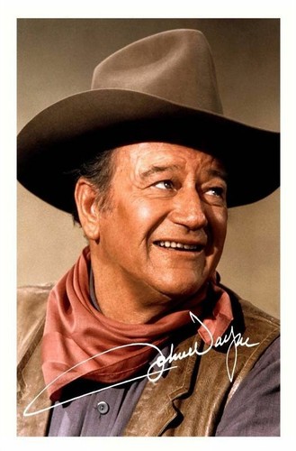 John wayne autograph - wayne,