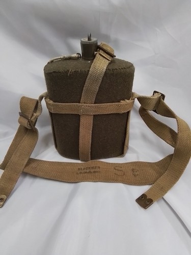 Wwii military canteen with - military,