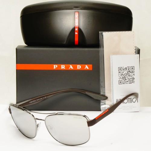 Prada silver mirror sunglasses - mirror,