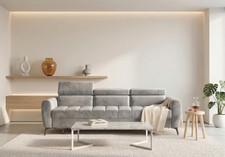 Aurora 254 Grey Ribbed Velvet