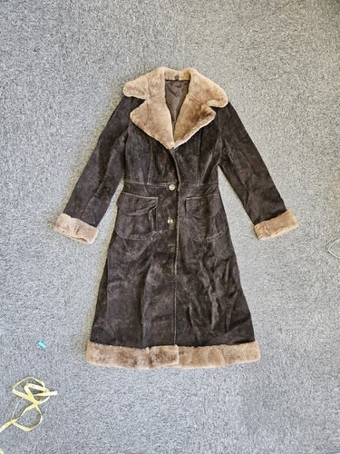 Vintage brown shearling - vintage,