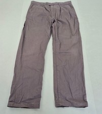 SAMUEL WINDSOR Trousers W34 L31 Grey Men's 100% Cotton Classic Fit