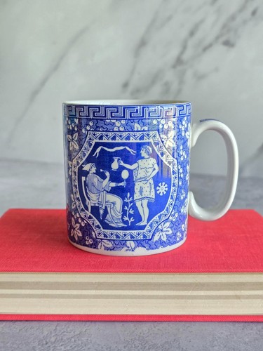 Spode greek mug blue - greek,