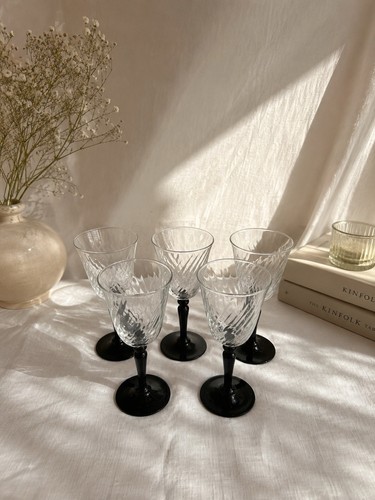 Vintage set black stem - of, 5