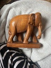 Hand Carved Wooden Elephant