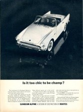 1962 Rootes PRINT AD features