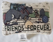Arlee Home Fashions Decorative Pillow Smal 13x10 Cat And Mouse "Friends Forever"