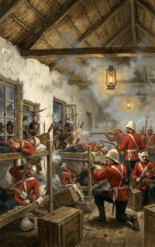 Rorkes drift 1879 defending - drift,