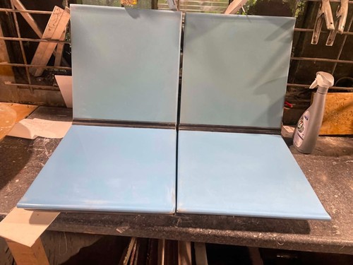 Blue ice cream van freezer - blue,