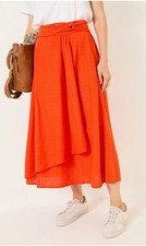 Fat Face Skirt 14R Burnt