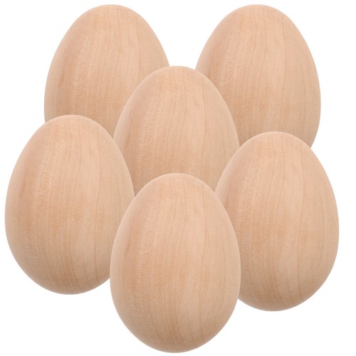 Unfinished wood eggs set - unfinished,
