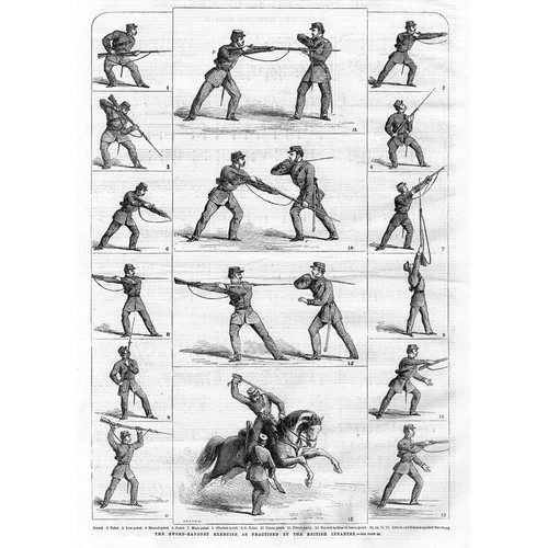 Sword bayonet exercise - exercise, as
