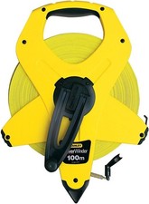 Stanley 2-34-777 Surveyors Tape Measure Fiberglass Tape 100m x 13mm Power Winder