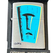 Vintage Shag Tiki Mask Zippo