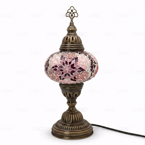 Pink turkish mosaic table - pink,