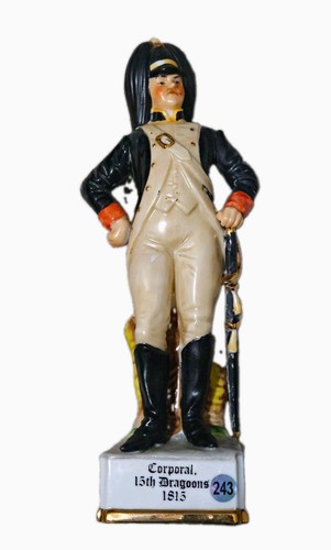 Porcelain military corporal - military,