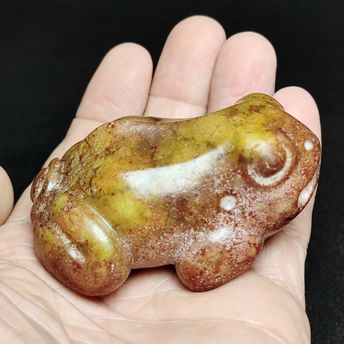 Chinese old jade carved - 2.7",