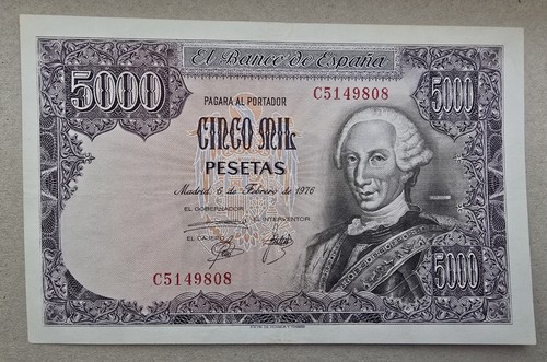 Spain 5000 pesetas - , 1976