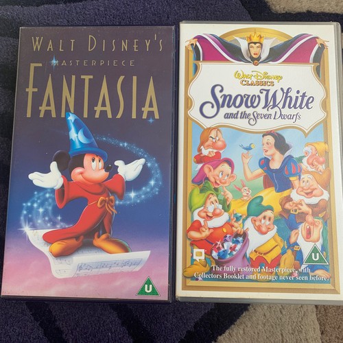 Disney vhs tapes - disney, fantasia