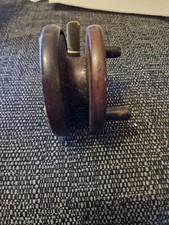 3.5" Vintage Wooden and Brass