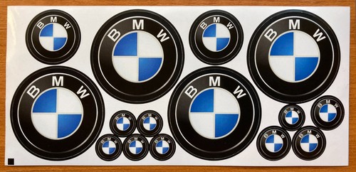 Bmw logo wheel cups - logo, decal