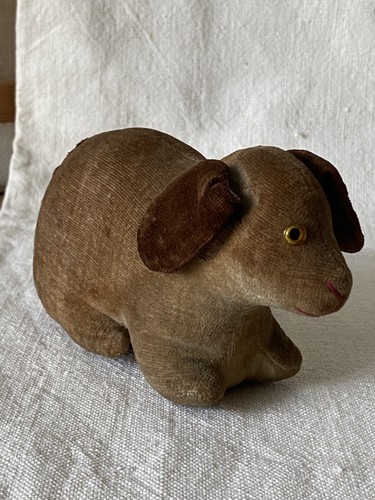 Antique velvet dachshund